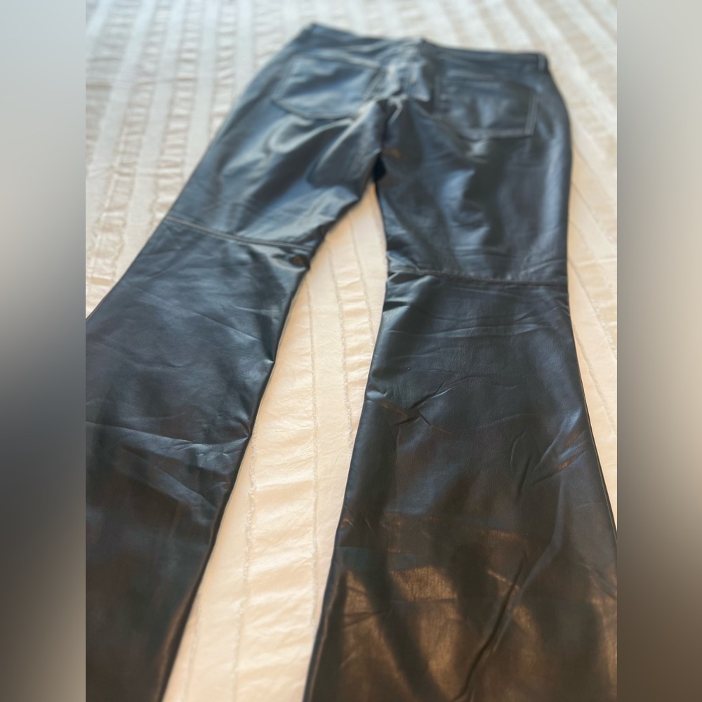 Banana Republic Faux Leather Boot cut Black Women’s Jeans - Picture 5 of 11
